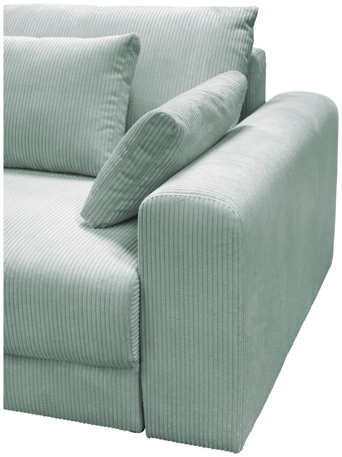 Mega Sofa Aria - boje mente/crna, Moderno, tekstil (255/94/126cm) - Modern Living