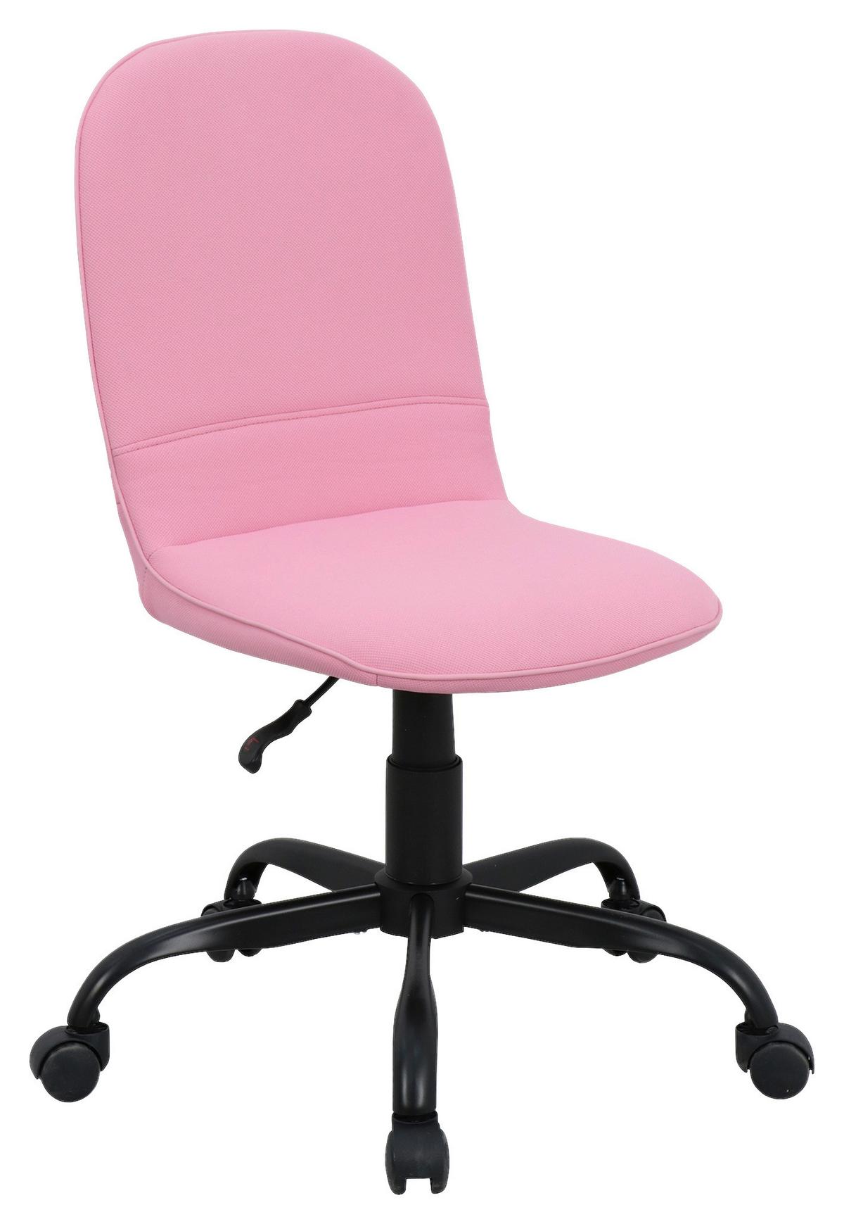 DREHSTUHL TROLLY - Pink/Schwarz, MODERN, Textil/Metall (42/95/54cm) - MID.YOU