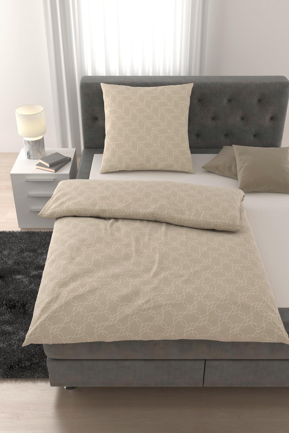 Bettwäsche Arc Naturfarben ca. 135x200cm - Naturfarben, ROMANTIK / LANDHAUS, Textil (135/200cm) - Mömax