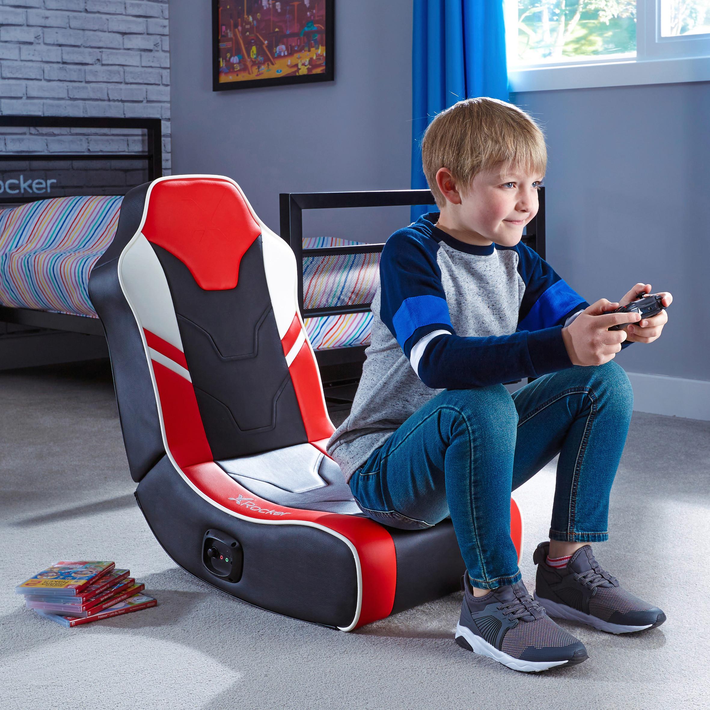 Gamingsessel Shadow 2.0 ca. 42x64x75 cm Rot/Weiß/Schwarz - Rot, MODERN, Textil (42/64/75cm) - X Rocker