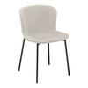 Stuhl Noemie Beige Webstoff Gepolstert - Beige/Schwarz, MODERN, Holz/Textil (46/79/56cm) - Bessagi Home