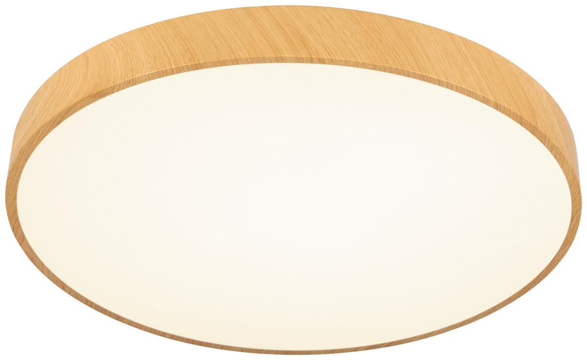 LAMPA SUFITOWA LED VADUZ - kolor naturalny/biały, Trend, tworzywo sztuczne/metal (50/13cm) - Novel