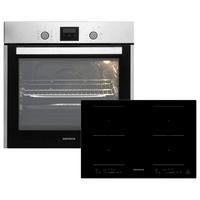 Backofenset ASET1408800l ca. 59,5/59,5/56,5cm Edelstahl - Edelstahlfarben/Schwarz, Trend, Glas/Metall (59,5/59,5/56,5cm) - Respekta