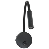 Led Svjetiljka Zidna Huoim - crna, Konvencionalno, metal/plastika (3/8/46cm) - Mömax