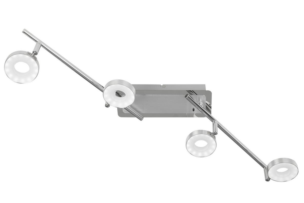 LAMPA REFLEKTOROWA LED INELE *SBN*SH* - kolor aluminiowy/kolor chromowy, Design, metal (84,5/9/18,8cm) - Novel