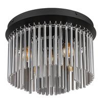 Deckenleuchte 15698d - Schwarz, Konventionell, Glas/Metall (32/32/21,5cm) - Globo