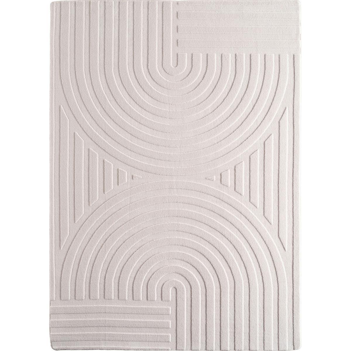 Ravno Tkana Preproga Pompei, Krem Barva, 140x200cm - krem barve, Konvencionalno, tekstil (140/200cm) - Novel