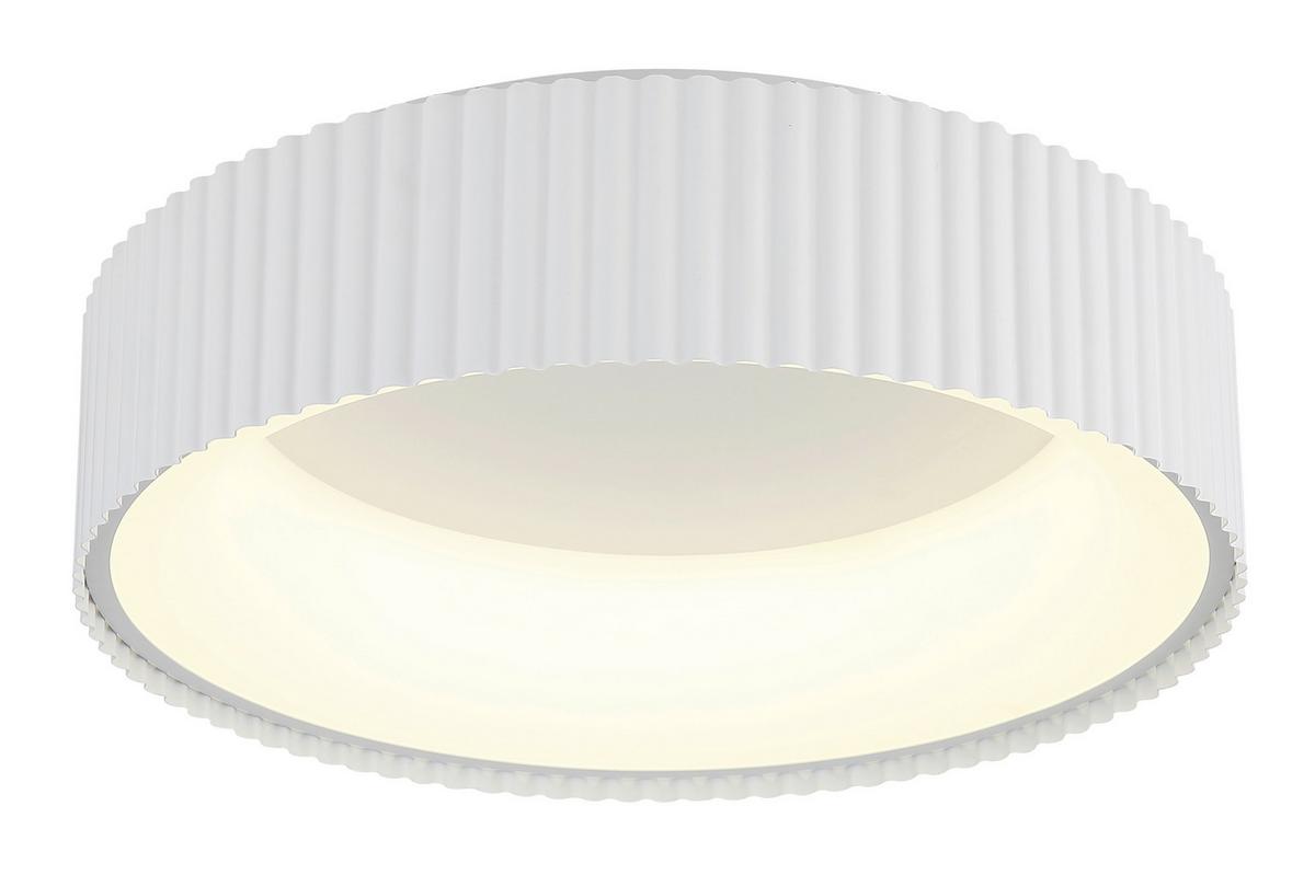 LED-DECKENLEUCHTE 15924DW KEMP - Weiss, Basics, Kunststoff/Metall (46/13cm) - Globo