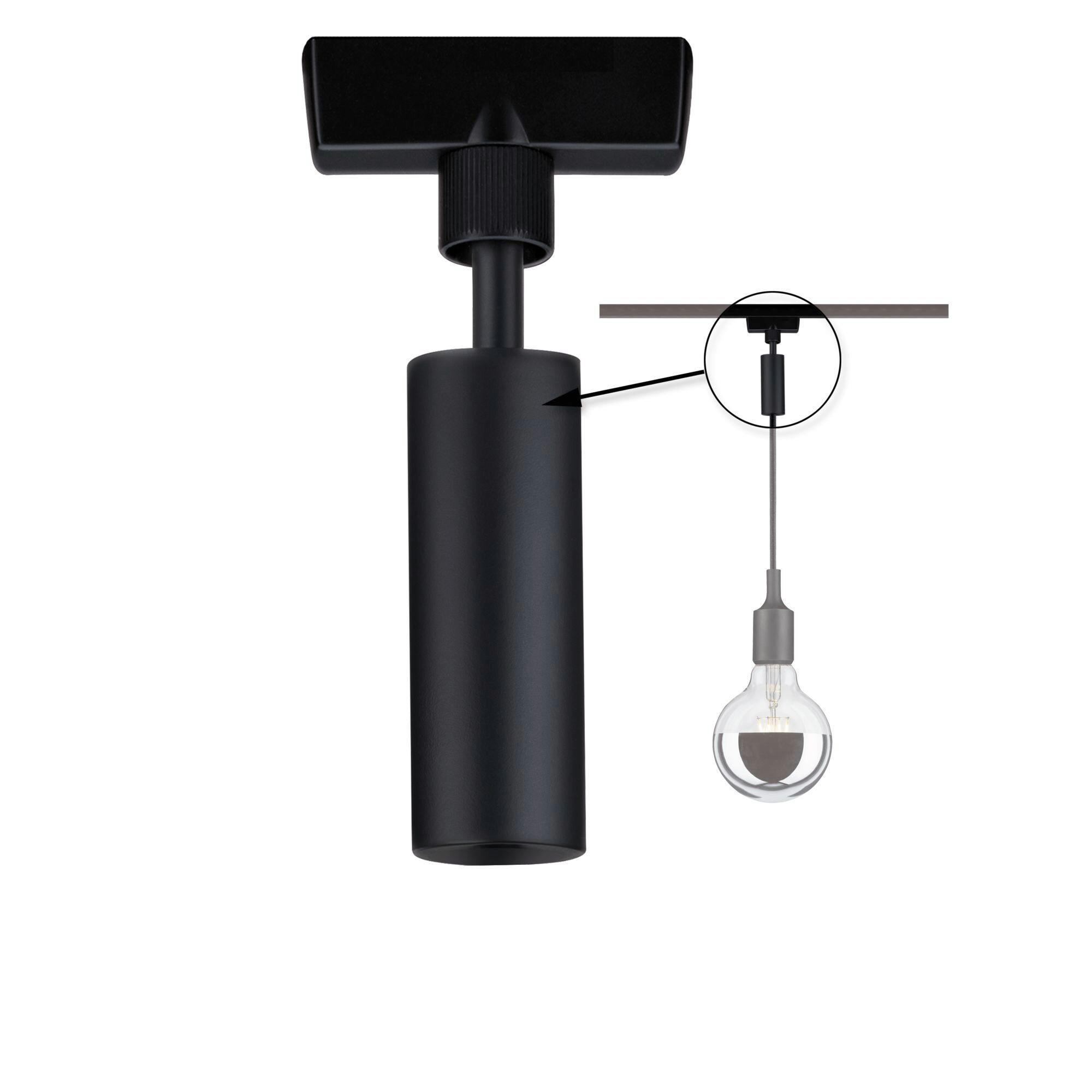 Schienensystem-Adapter Urail in Schwarz - Schwarz, Design, Kunststoff/Metall (2,3/12cm) - Paulmann
