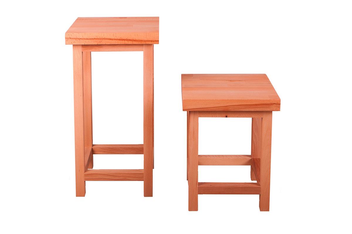 Hocker Marco ca. 30x30x60 cm Holz geölt - Kernbuche, Basics, Holz (30/60/30cm) - Gardenson