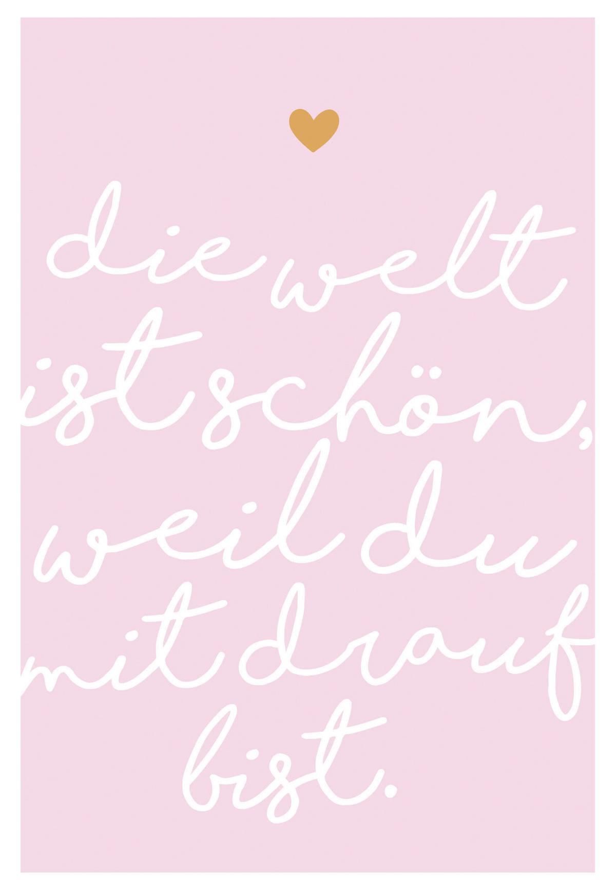 Postkarte Edelschwarz Multicolor - Basics, Papier (17,5/12cm)