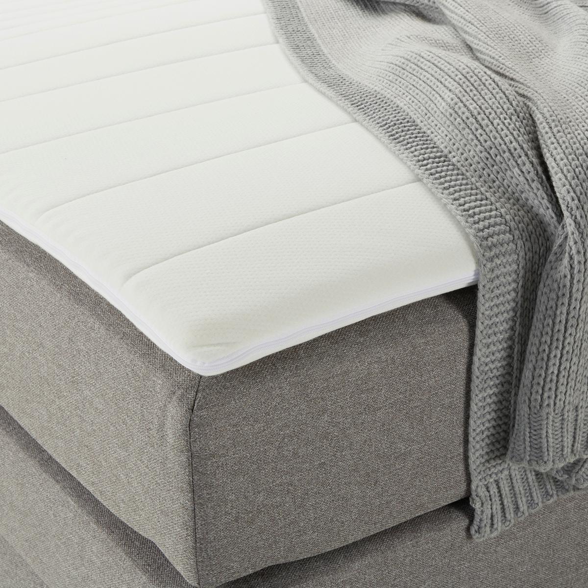 Postelja Boxspring Flexi 2, Siva, 140x200 - siva/črna, Konvencionalno, umetna masa/tekstil (140/200cm) - Mömax