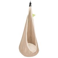 Kinderhängesessel Hanging Nest Beige/Grün/Hellbraun - Hellbraun/Beige, KONVENTIONELL, Textil (70/200-400/150cm) - La Siesta