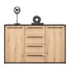 SIDEBOARD ADRIANO-M3 -EXKLUSIV- - svart/ekfärgad, Modern, trämaterial/plast (149,5/94,8/41,2cm) - Mömax