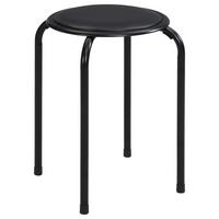Rakásolható Ülőke Raki - fekete, Konventionell, textil/fém (30/45cm) - Mömax