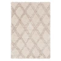 Hochflorteppich Annella in Creme/Beige ca. 200x290cm - Beige/Creme, MODERN, Textil (200/290cm)
