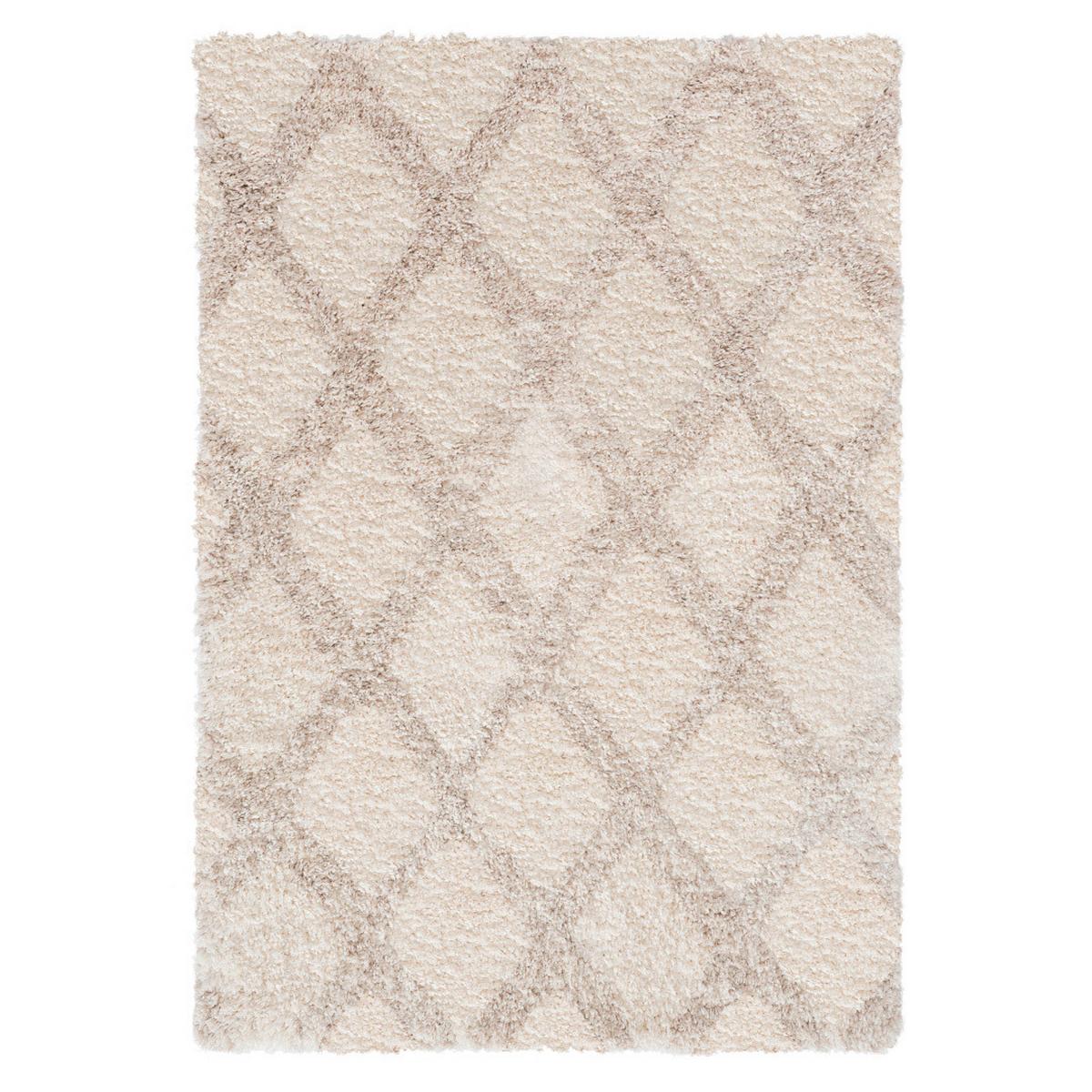 Hochflorteppich Annella in Creme/Beige ca. 200x290cm - Beige/Creme, MODERN, Textil (200/290cm)
