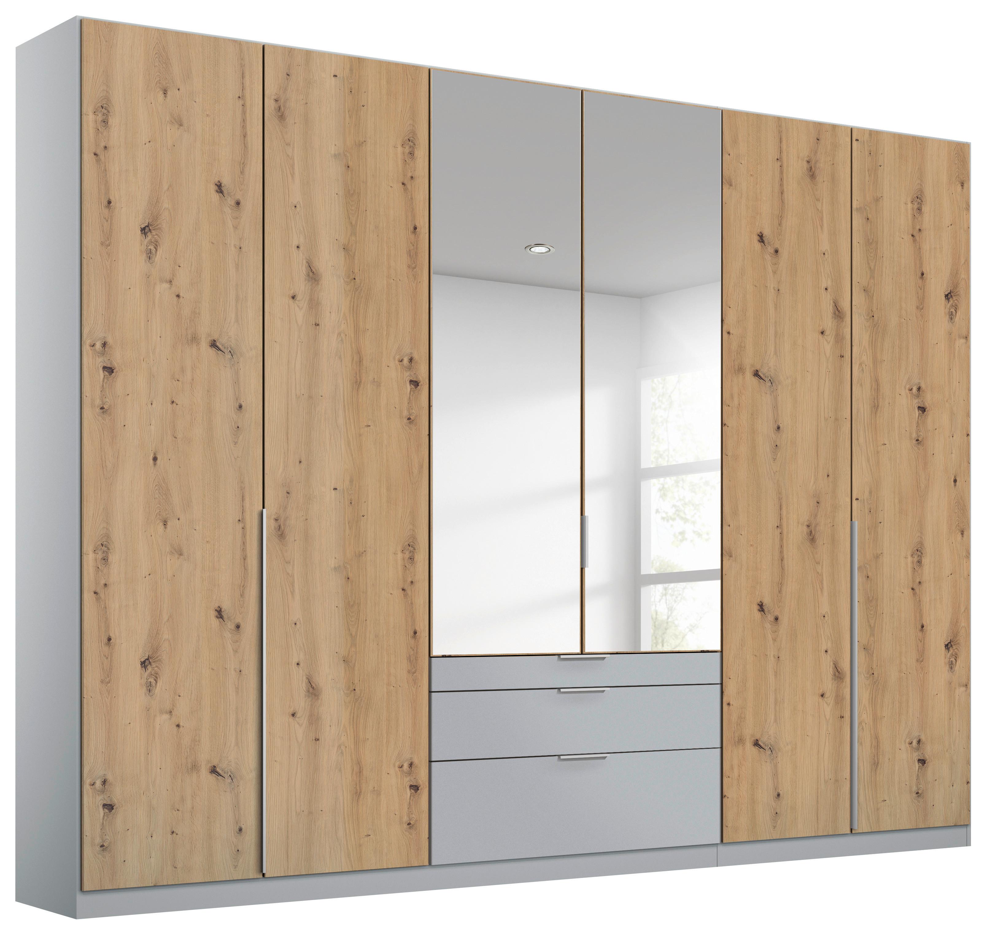 Dulap Usi Rotative Alabama - argintiu/gri deschis, Modern, material pe bază de lemn (271/229/54cm) - Modern Living