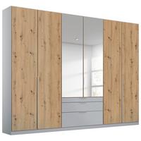 Ormar S Klasičnim Vratima Alabama - srebrne boje/hrast Artisan, Moderno, drvni materijal (271/229/54cm) - Modern Living