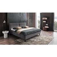 Polsterbett Palma Anthrazit Ca. 180x200cm - Anthrazit, Konventionell, Holz/Textil (180/200cm) - Premium Living
