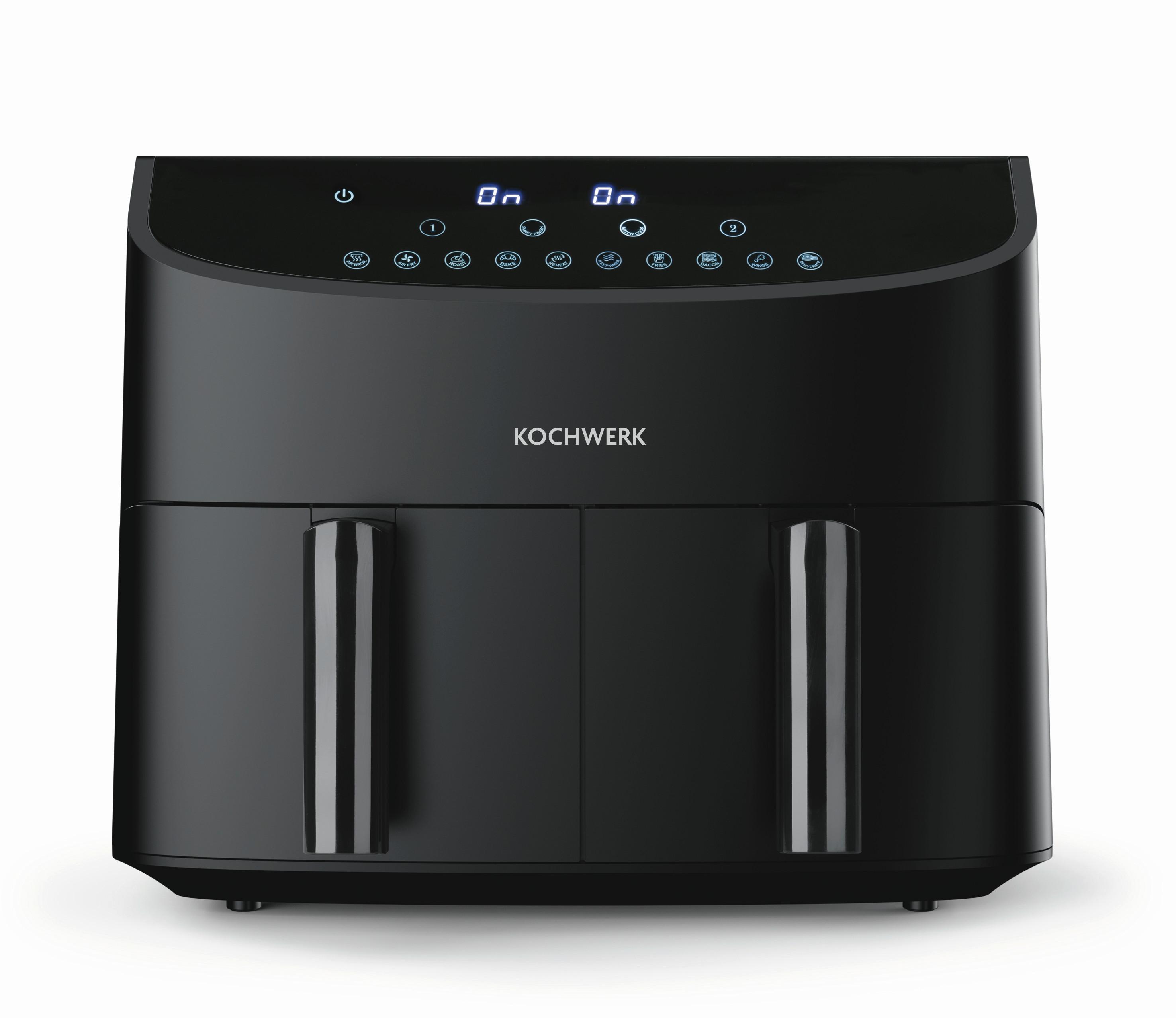 FRYTKOWNICA BEZTŁUSZCZOWA 13186 - czarny, Basics, tworzywo sztuczne/metal (39/36/31cm)