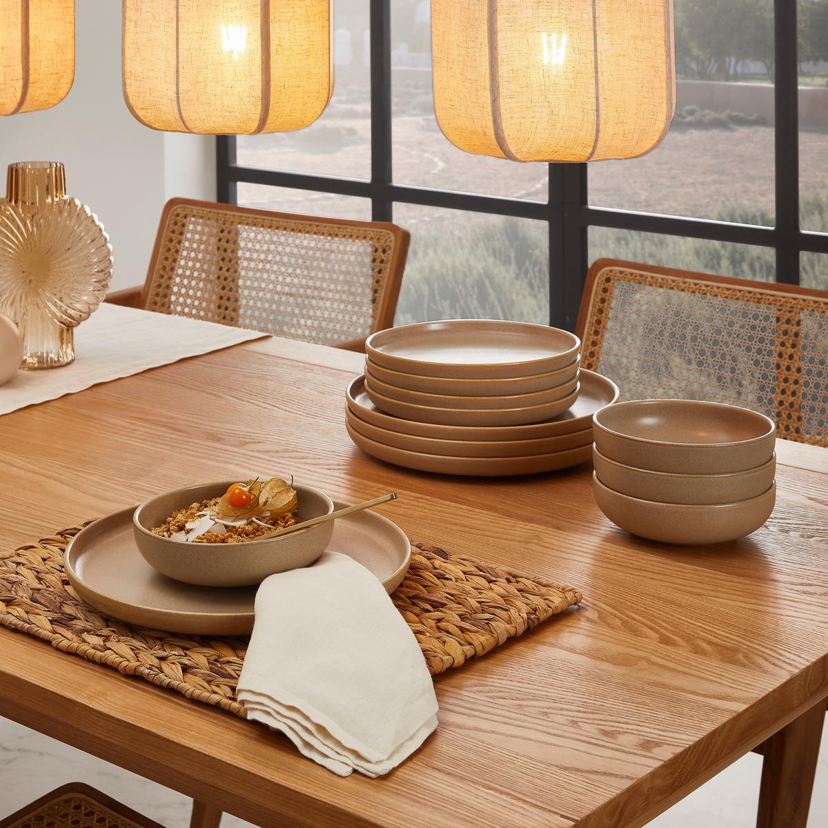 Jedilni Servis Uno Sand, 12-Delni - peščene barve, Trend, keramika - Creatable