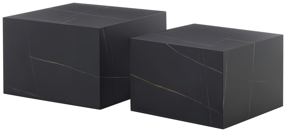 Stolić Set 2/1 Avril - zlatne boje/crna, Design, drvni materijal (60/52/40/35/60/52cm) - Modern Living