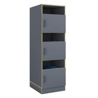 Wäscheschrank Rislo - Honigeiche/Anthrazit, Trend, Holzwerkstoff/Kunststoff (50/162/60cm) - MID.YOU