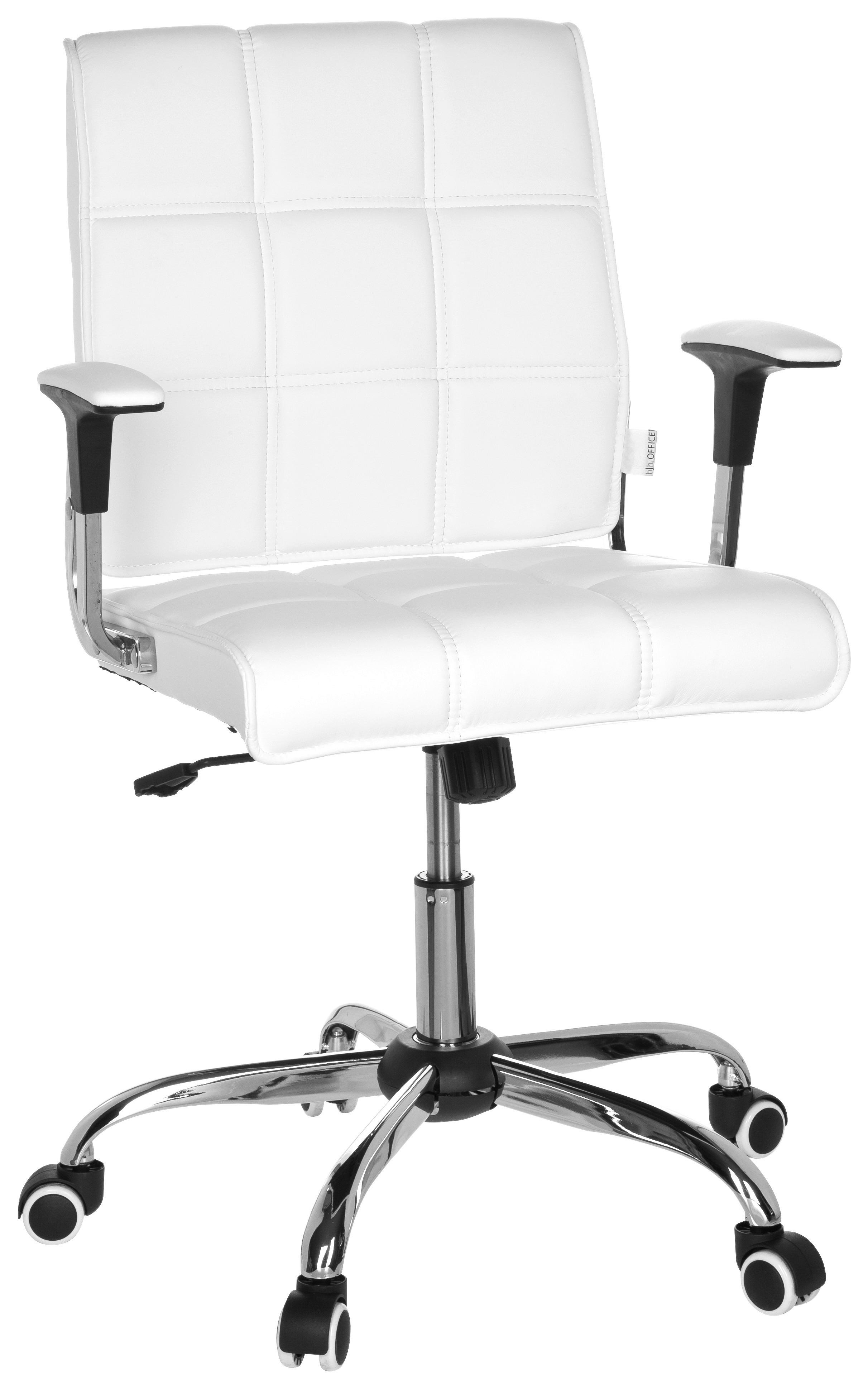 Vrtljiv Stol Ernesto, Bela - barve kroma/bela, Moderno, kovina/umetna masa (61/87/59cm) - MID.YOU