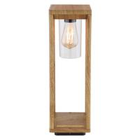 AUSSENLEUCHTE CANDELA - Klar/Naturfarben, Basics, Kunststoff/Metall (15/15/50cm) - Globo