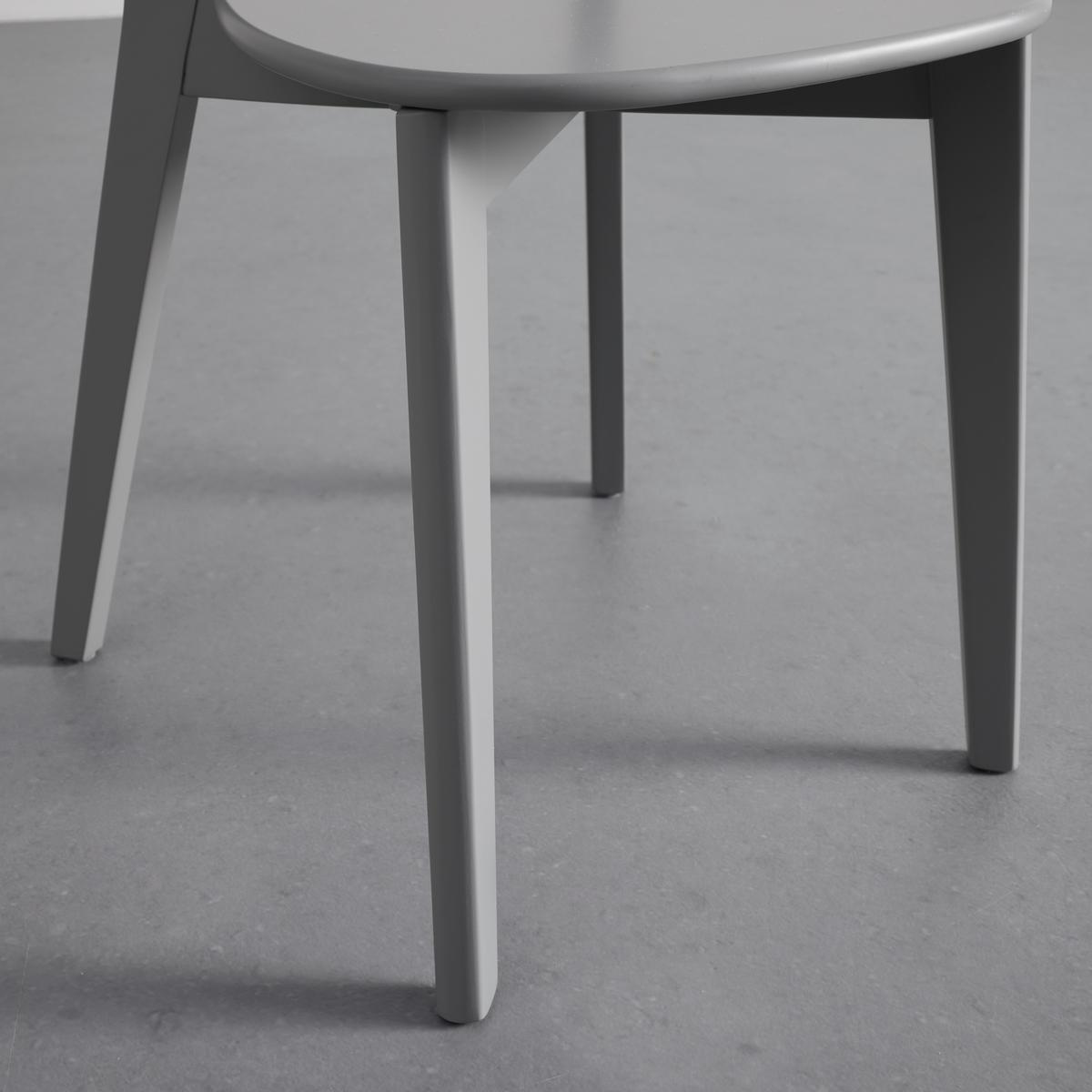 Stuhl-Set Lorca Grau Holz massiv - Grau, MODERN, Holz (45/79/52cm) - Bessagi Home