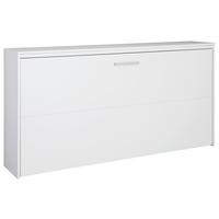 Zložljiva Postelja Tamino, Bela, 90x200 - temno siva/bela, Design, kovina/leseni material (90/200cm) - Xora