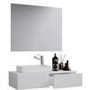 Kopalnica Gudas, Bela - bela, Moderno, leseni material/keramika (85cm) - MID.YOU