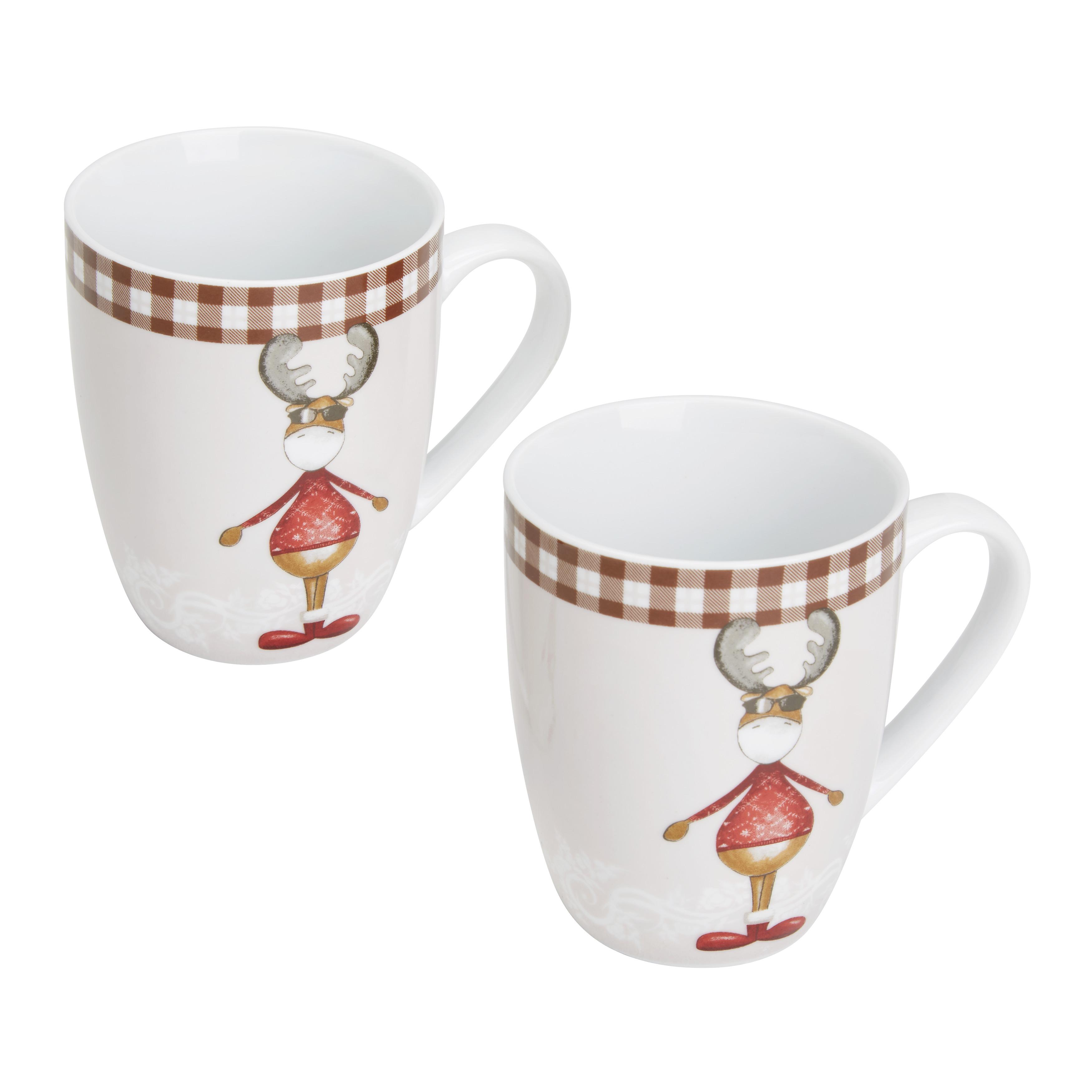 Kaffeebecherset Moosy, 2-teilig - Multicolor, KONVENTIONELL, Keramik (8,4/10,4cm) - Bessagi Home