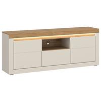 Tv Komoda Naxxar - kašmir/boja hrasta, Trendi, pločasti materijal/plastika (154,1/62,5/39,6cm) - Modern Living