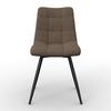 CHAISE SURI - gris clair/noir, MODERN, métal/textile (46/88/62cm) - Bessagi Home