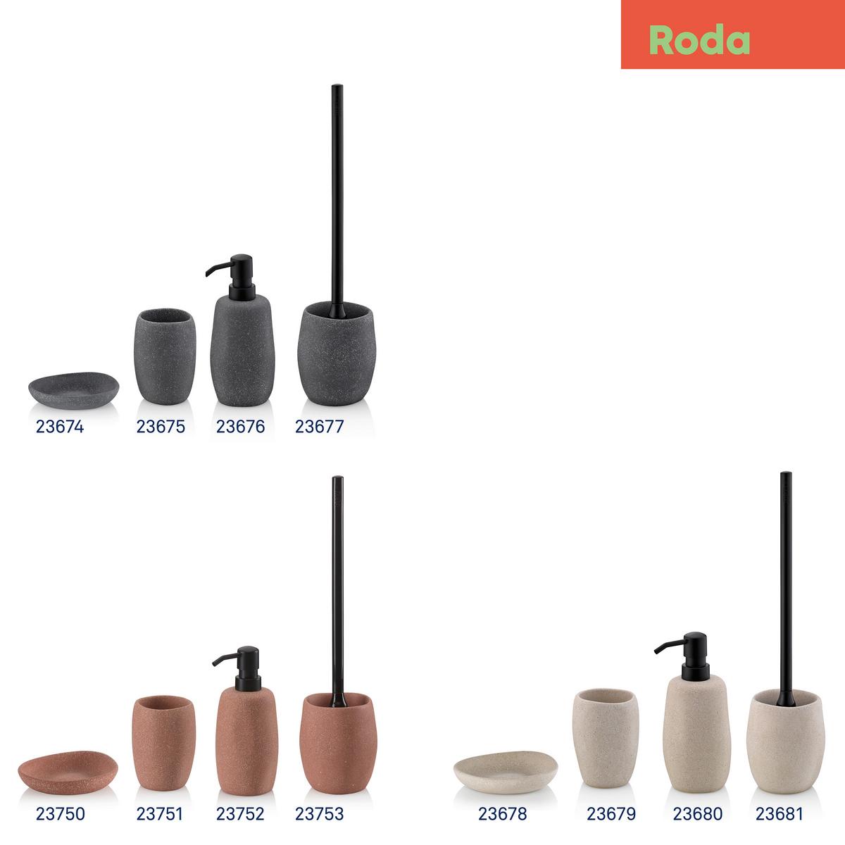 DOZOWNIK NA MYDŁO 23680 - beżowy, Basics, kamień (7,5/7,5/18cm) - Kela