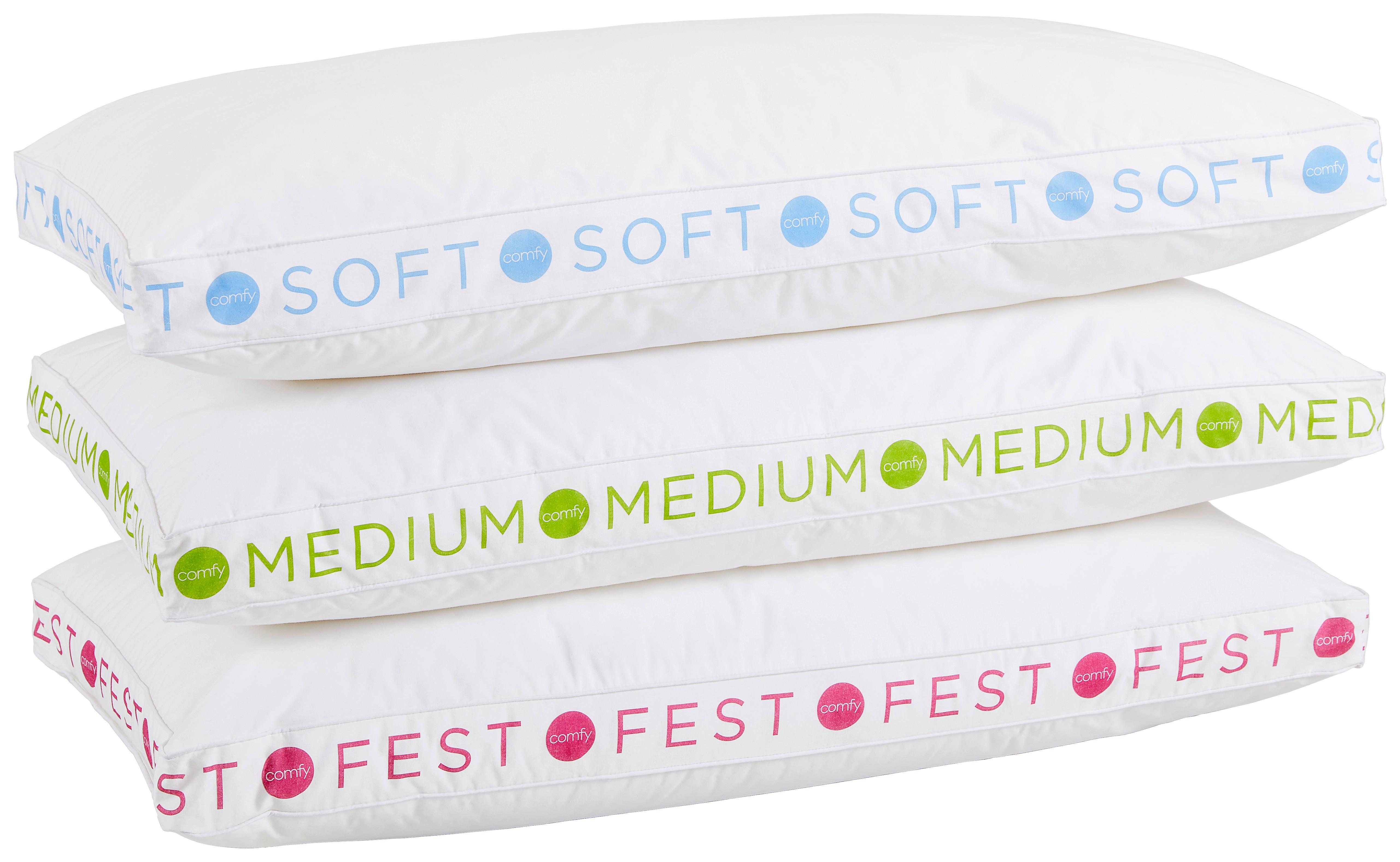 PODUSZKA POD GŁOWĘ COMFY FEST - różowy/biały, Basics, tworzywo sztuczne/tkanina (40/80cm) - Sleeptex