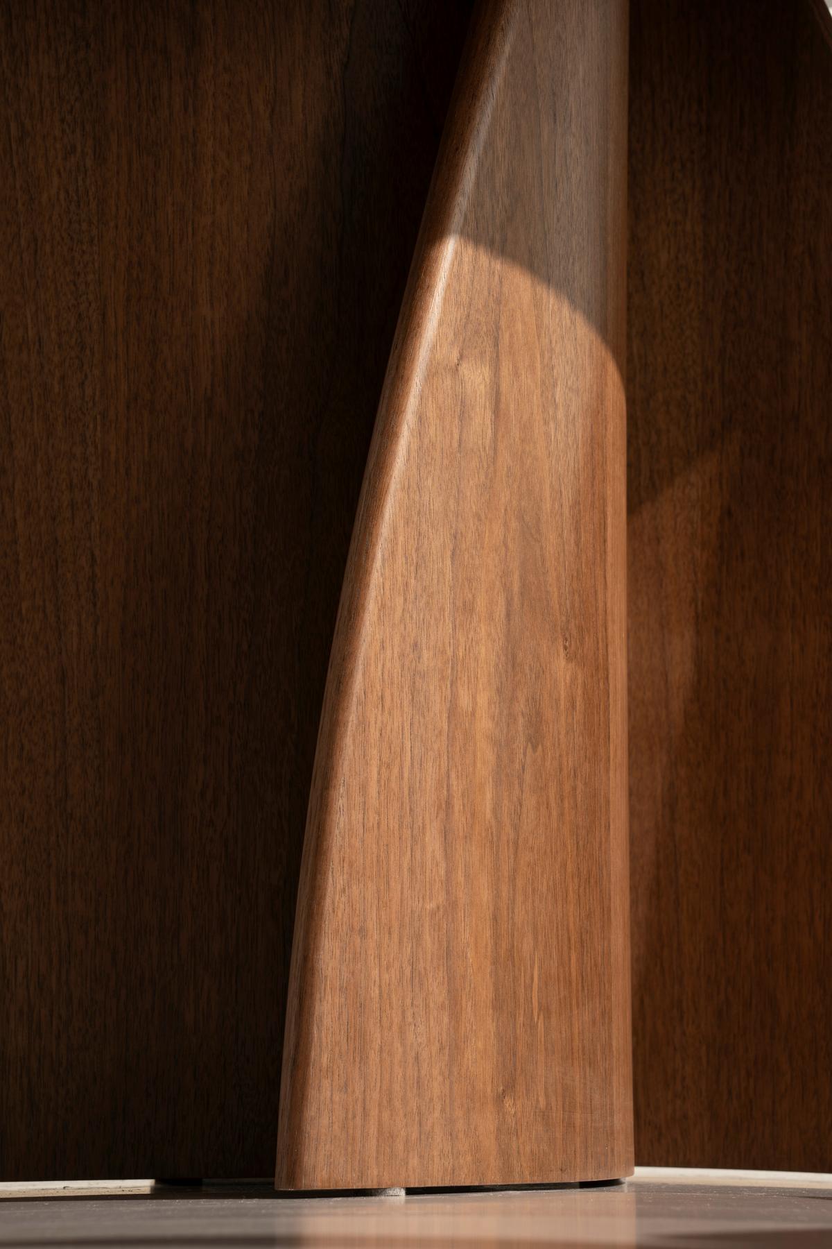 Jedilna Miza Atlas, Barva Oreha, Ø 120 - barva oreha, Moderno, leseni material/les (120/75cm) - Livetastic