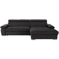 Kutna Garnitura Perry - boje grafita/srebrne boje, Design, tekstil/drvo (292/183cm) - Modern Living