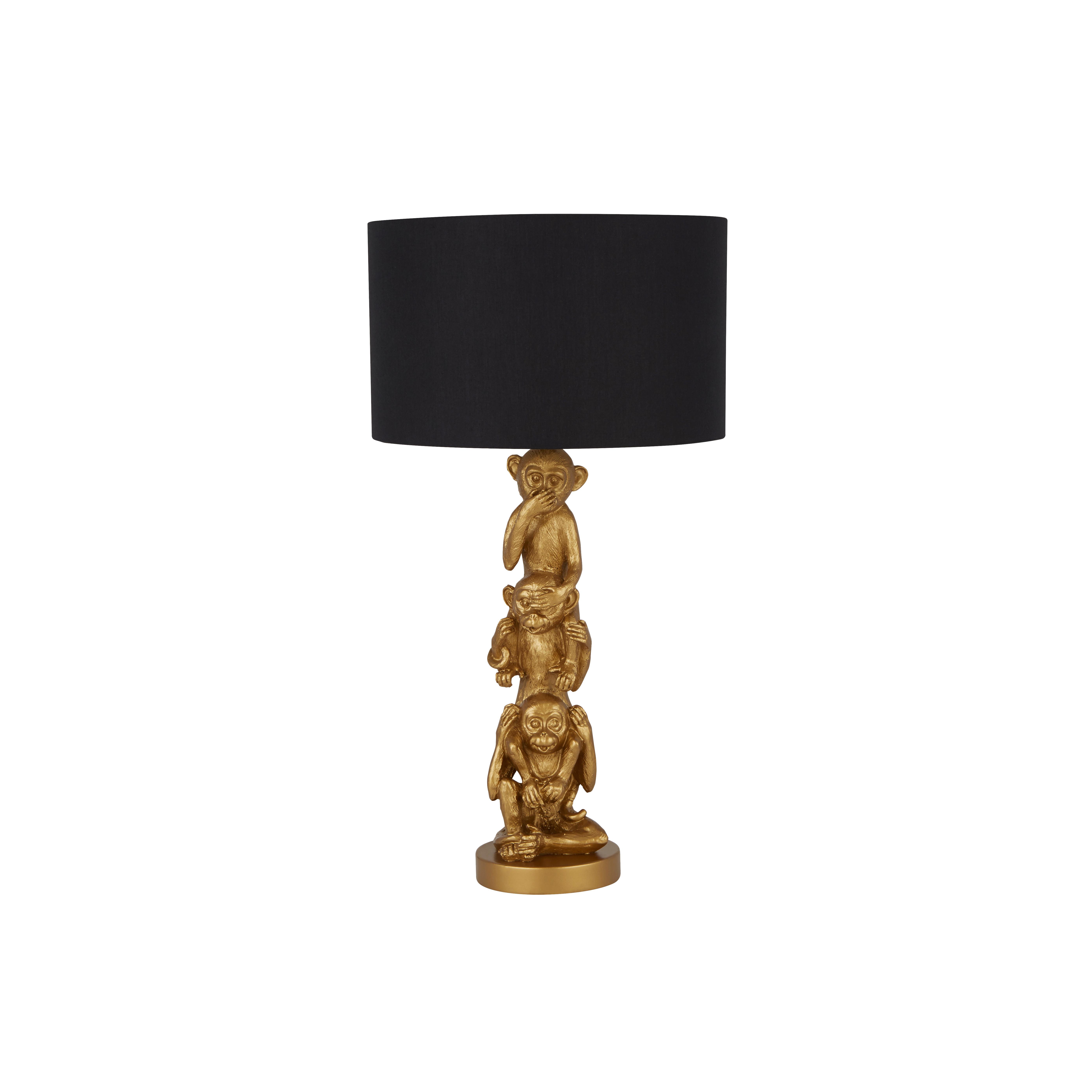 Led Asztali Lámpa Eu1030go - Lifestyle, textil/természetes anyagok (28/42cm)