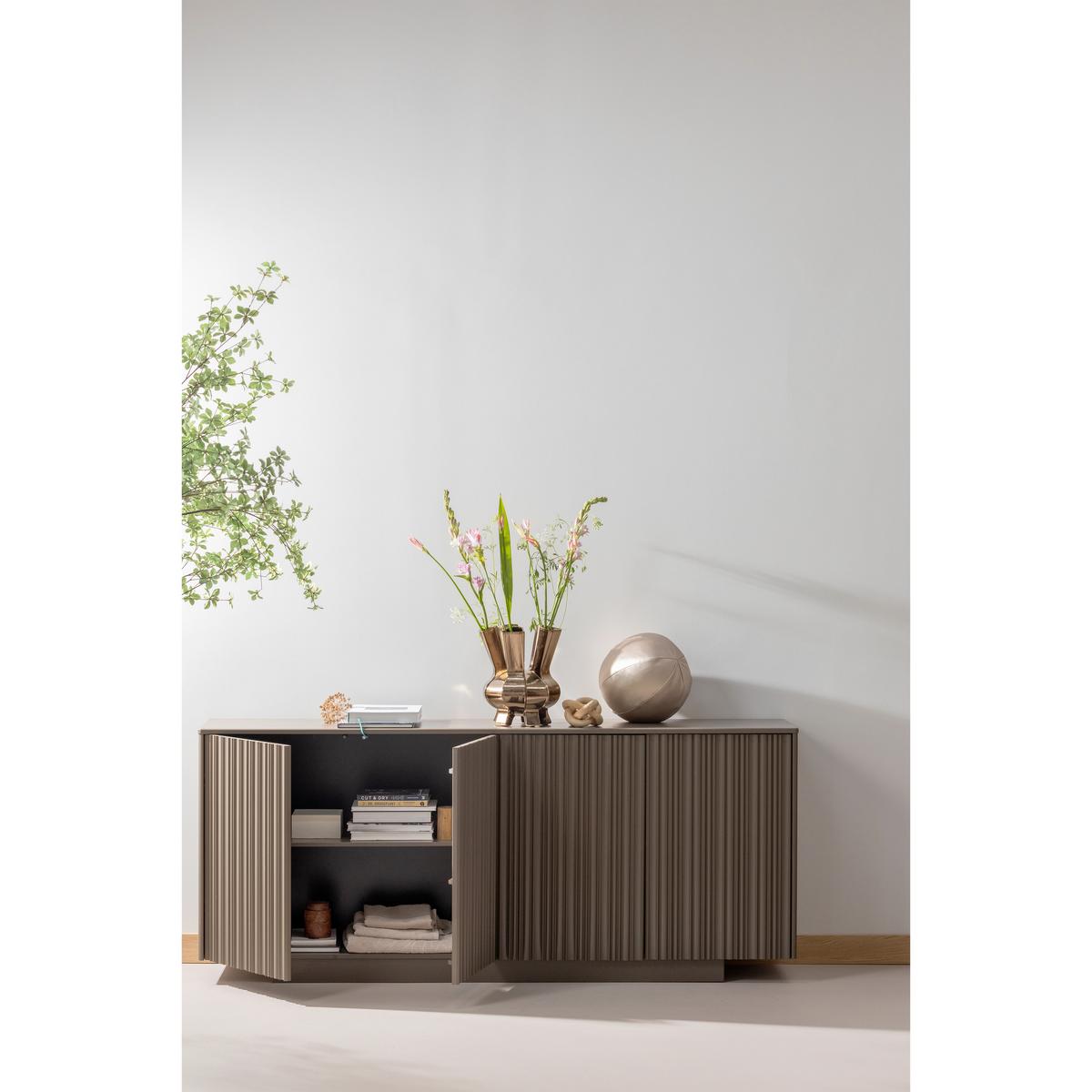 Sideboard Nova Braun B: 200 cm - Braun, Design, Holz (200/85/40cm) - Livetastic