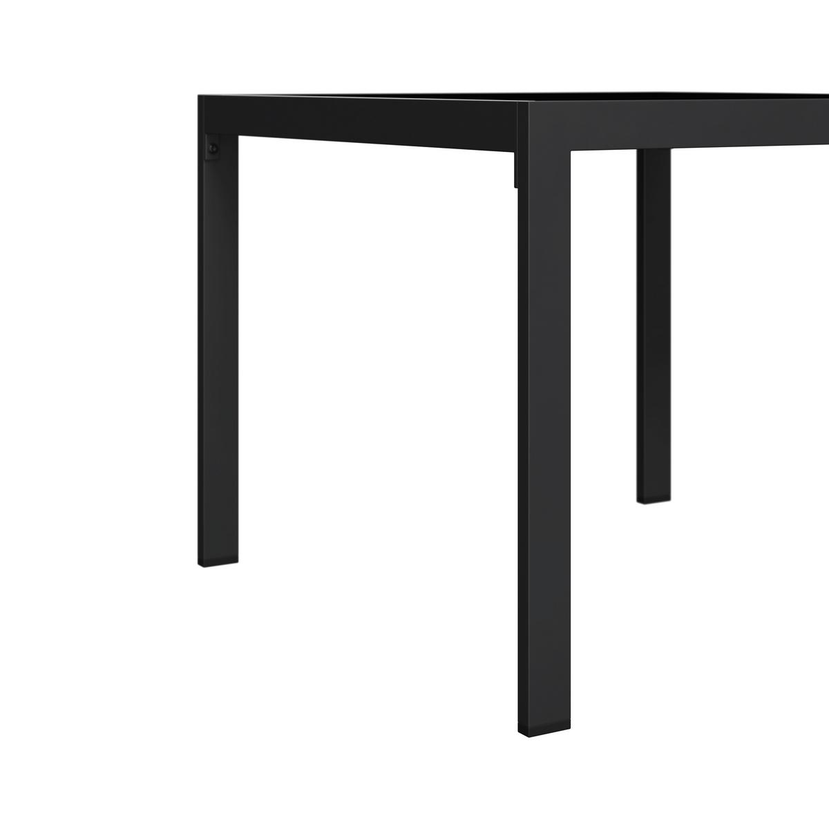 KOMPLET MEBLI TARASOWYCH GRISELDA - czarny/szary, Design, metal/tkanina (191,5/120cm) - Ambia Garden