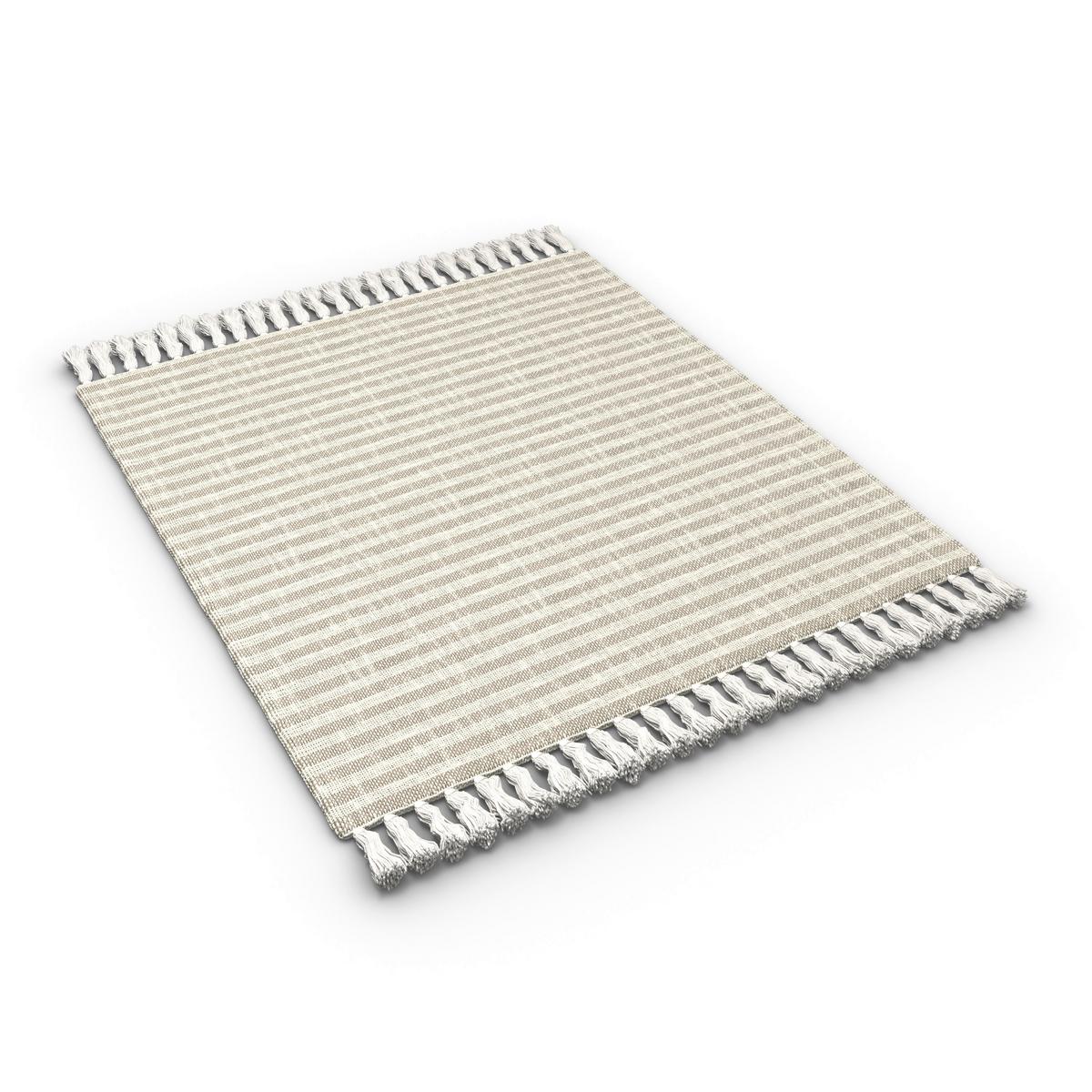 Decke Marion Beige ca. 130x170 cm - Grau, MODERN, Textil (130/170cm) - Bessagi Garden