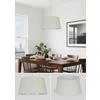 LAMPSKÄRM HOLGER - vit/sandfärgad, Modern, metall/textil (45/45/24cm) - Mömax