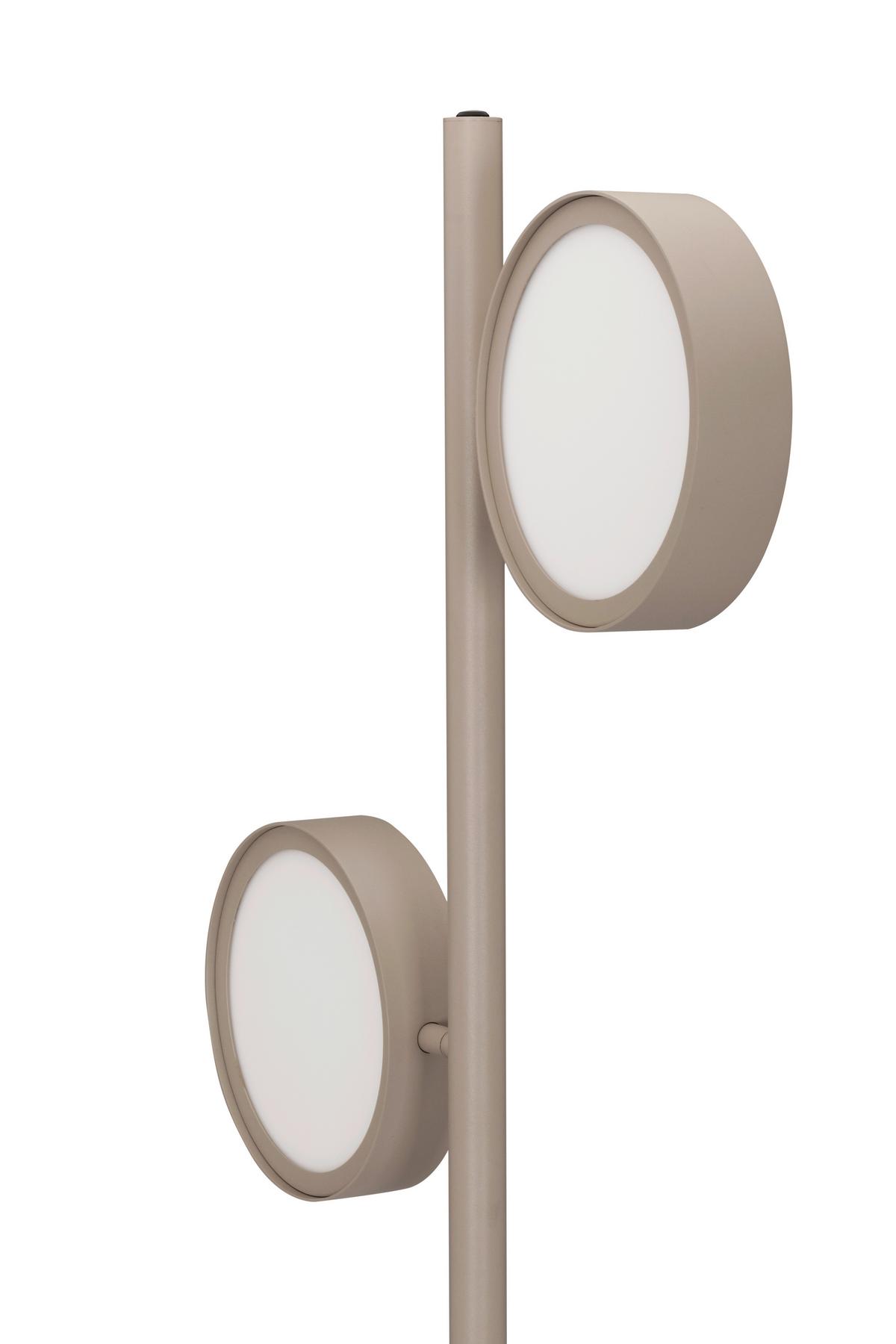 LAMPA STOJĄCA LED BELLEVUE - kolor piaskowy, Design, metal (43/28/162cm) - Dieter Knoll
