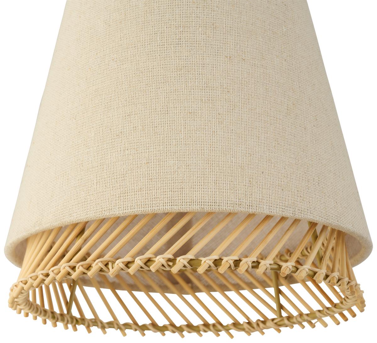 LAMPA WISZĄCA TABLEY - kolor naturalny/czarny, Basics, metal/drewno (89/19/110cm) - Eglo
