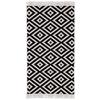 Handwebteppich Inaya in Anthrazit/Weiß ca. 80x150cm - Anthrazit/Weiß, MODERN, Textil (80/150cm) - Mömax