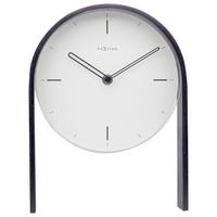 Tischuhr Noa Table Schwarz/Weiß - Schwarz/Weiß, Basics, Glas/Holz (21/27/6,5cm)