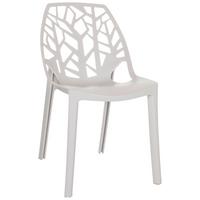 Stol Artifo Tri, Bela - bela, Basics, umetna masa (47/80/56cm) - MID.YOU